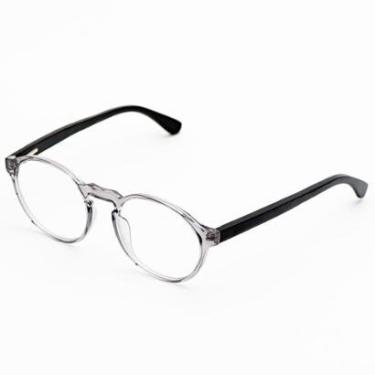 Imagem de Armação Óculos de Grau Masculino Redondo Haste de Bambu / Gael- Óculos Sunrise-Masculino