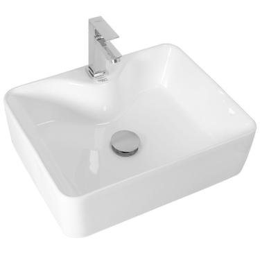 Imagem de Cuba De Cerâmica Para Banheiro 48x38x13 Cm