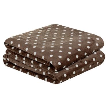 Imagem de Manta Flannel Microfibra Mimosa Padrão - Cáqui - 100% Poliéster