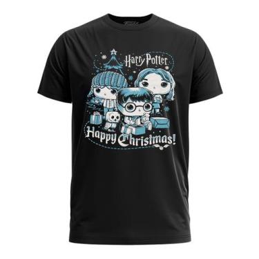 Imagem de Pop! Tees Camiseta Harry Potter - Ron, Hermione E Harry - Holiday - Ta