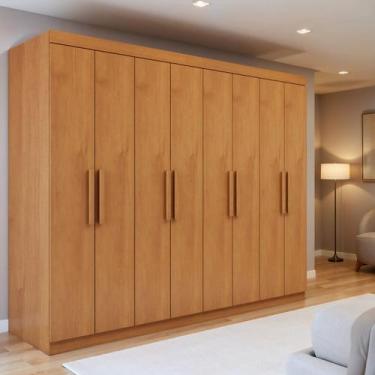 Imagem de Guarda-roupa Casal 8 Portas 4 Gavetas Andara Soft - Móveis Lopas