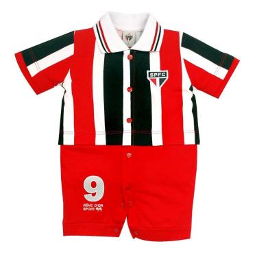 Imagem de Macacão Bebê São Paulo Uniforme Campo Oficial