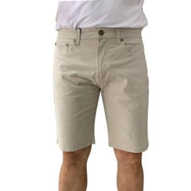 Imagem de Bermuda Sarja Fideli Giorno Regular Baunilha BR50401671 - Baunilha 44-Masculino