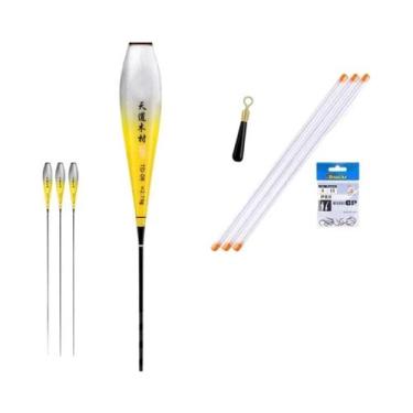 Imagem de Boia Luminosa Nano Para Pesca (3 Peças) Com Tubos, Sem Cauda, Para Rio