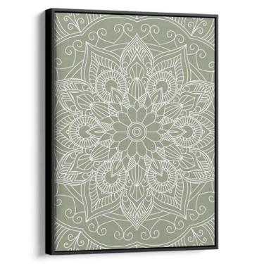 Imagem de Quadro Mandala - Elegância da Natureza Simétrica - Mioquadros, 60x40 c