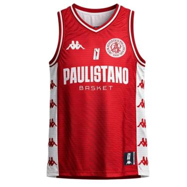 Imagem de Camisa Paulistano Regata Kappa Basket Uniforme 1 2026 Torcedor - Masculino-Masculino