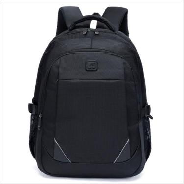 Imagem de Mochila Executiva Masculina Notebook Preta Reforçada Trekker