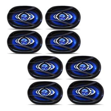 Imagem de Kit 8 Auto Alto Falantes Hurricane 6x9 360w Rms Kit 69 Som