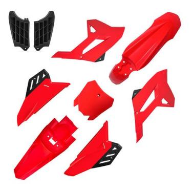 Imagem de Kit Carenagem Biker 4ction Honda Crf 250f 2018 Em Diante, Vermelho