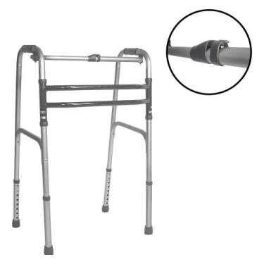 Imagem de Andador adulto articulado fixo alumínio 3 barras Hidrolight - Congratu