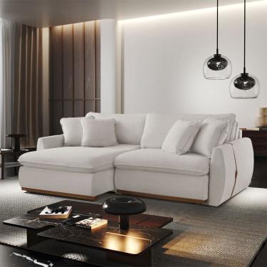 Imagem de Sofa cama Retratil e Reclinavel Inova 230 cm Braco 15 cm Meu Sofa Online