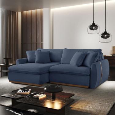 Imagem de Sofa cama Retratil e Reclinavel Inova 270 cm Braco 15 cm Meu Sofa Online