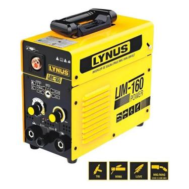 Imagem de Inversor solda elétrica Mma/ Tig /mig Com/sem Gás 160 Lynus, Bivolt