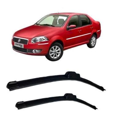 Imagem de Par Palheta Limpador Parabrisa Chuva Fiat Palio 1996 Á 2012 Siena 2001