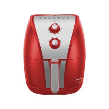 Imagem de Air Fryer Britânia BRF11VI Inox Vermelha 4,4L 1500W 110V, Vermelho e I