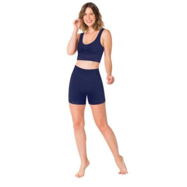 Imagem de Bermuda Trifil Body Fresh Sport Para Academia Básico, Marinho, G