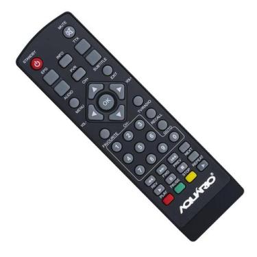 Imagem de Controle Remoto Para Conversor Digital Aquario Dtv-5000 - Preto - Aquá