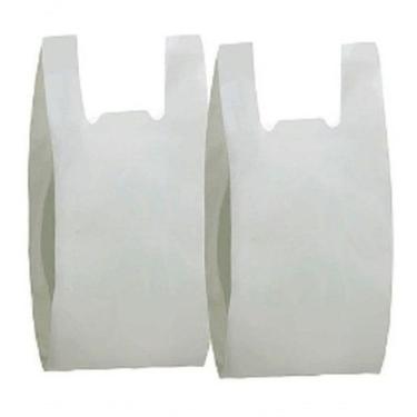 Imagem de Sacola Plástica Reciclada Reforçada 35x50 para Comércio Fardo 1 kg Branco Higipack