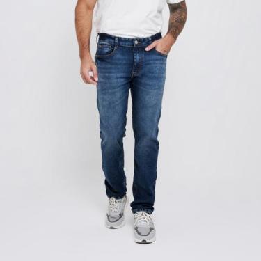 Imagem de Calça Jeans Masculina Slim Antonio - DOCT, 42, Indigo escuro
