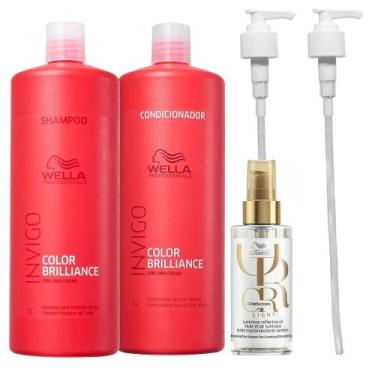 Imagem de Kit Wella Professionals Invigo Color Brilliance Shampoo 1000ml + Condi