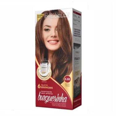Imagem de TINTURA PROBELLE BURGUESINHA 6.88 MARROM TABACO - Coloração Profunda e