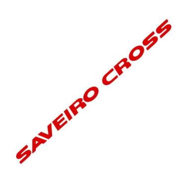 Imagem de Faixa Traseiro Saveiro Cross G5 G6 - Modelo 4 Vermelho - Jhow Adesivos