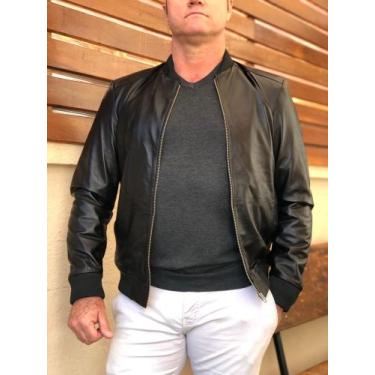 Imagem de Jaqueta de Couro Pelica Johnny Jimp Preto, M