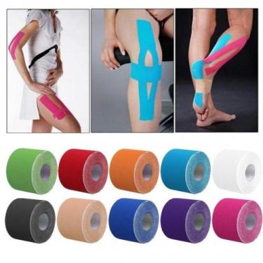 Imagem de Kinésio Bandagem Elástico Neuromuscular - Cor: Preta - Starflex