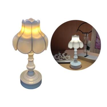 Imagem de Mini Luminária Led Abajur Antigo Vela Decorativa 13cm - Soho Store, Br