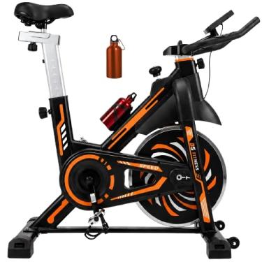 Imagem de Bicicleta Ergométrica Spinning Mecânica ITS Fitness PRO 818 – Roda de Inércia 13kg, Suporta até 150kg - Preta e Vermelha