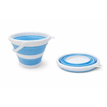 Imagem de Balde Dobravel Retratil Com Alça de 3 Litros - B MAx, Azul