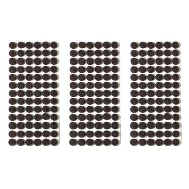 Imagem de Protetores de feltro autoadesivos Furnigear 3/8" marrom 234 peças