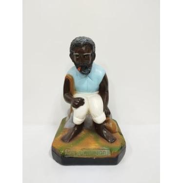 Imagem de Imagem em gesso preto velho pai calunga 17 cm - CASA FÉ