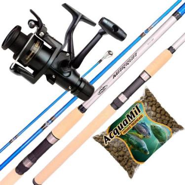 Imagem de Molinete Ix 4000 Shimano Vara Fibra de Carbono 2,10mt 40lb