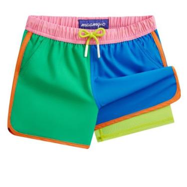 Imagem de Sunga Infantil Masculina maamgic 2 em 1 com Forro de Compressão Tamanh