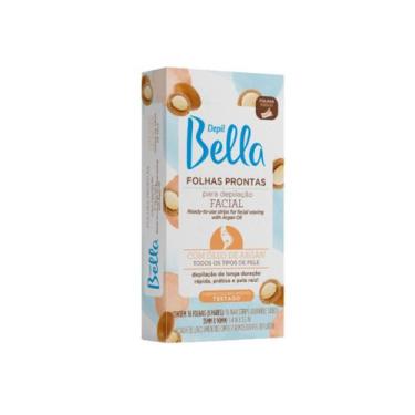 Imagem de Folhas Depil Bella Para Depilação Facial Óleo de Argan C/16un