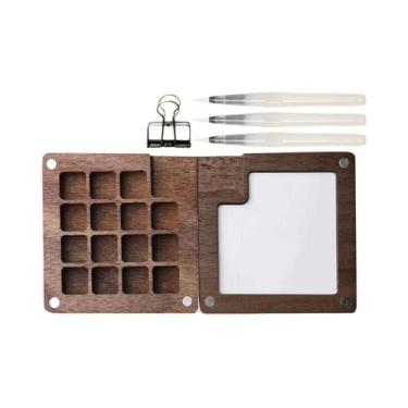 Imagem de Conjunto De Tintas Aquarela Portátil Mini Kit De Arte Para Viagem Com 