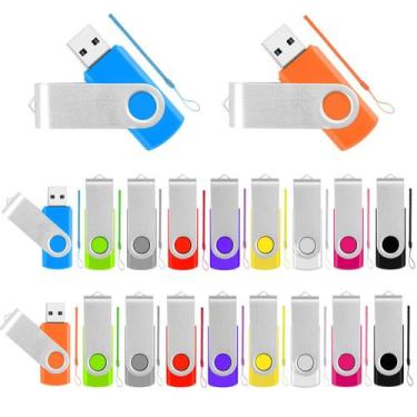 Imagem de Pen Drive MECHEER 8 GB  Pacote com 20 unidades USB 2.0 com cordão