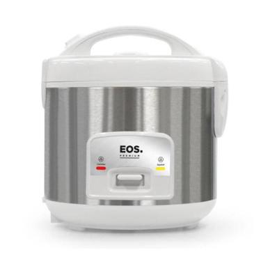 Imagem de Panela Elétrica de Arroz EOS 10X Vidro Inox Branca 110V, 110V
