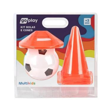Imagem de Kit Go Play Bola e Cones Multikids