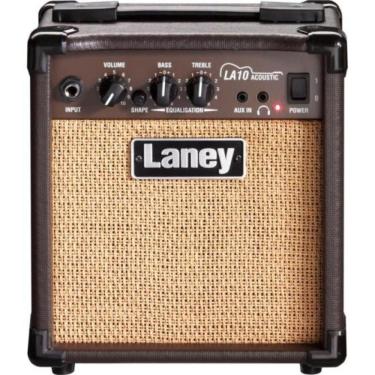 Imagem de Amplificador para Violão LA10 10W com Equalizador de 2 Bandas Marrom Laney