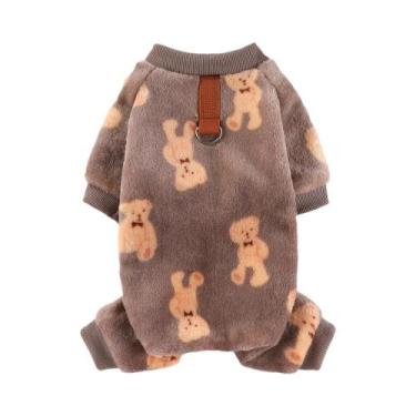 Imagem de Macacão De Fleece Quente Para Animais De Estimação, Casaco Para Cães E