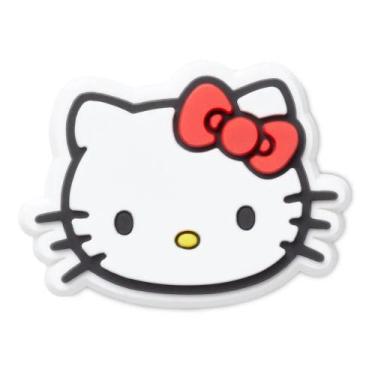 Imagem de Pin clog.crocs hello kitty head 10012840, Branco, UN