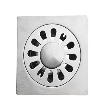 Imagem de Anti-odor a?o inoxid¨¢vel banheiro chuveiro ralo sif?o ralo rede ralo pia ralo garagem piso chuveiro ralo cabelo, B, 01