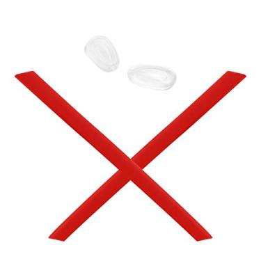 Imagem de Mryok Kits de reposição de ponteiras para óculos Oakley Gauge 8 OO4124, Vermelho, One Size