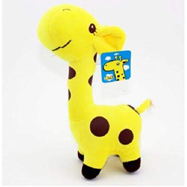 Imagem de Pelucia Bichinho Girafa Amarela Com Ventosa
