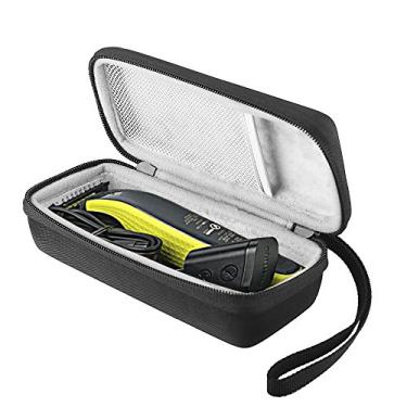 Imagem de BOVKE Saco Rígido para Philips Norelco OneBlade Masculino Híbrido Barbeador Elétrico FFP QP2520 90 QP2520 70 Organizador Saco de Transporte Saco de Armazenamento de Viagem, Preto