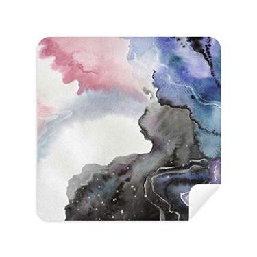 Imagem de Tinta aquarela sombreada óculos abstratos pano de limpeza de tela de telefone pano de limpeza de tela tecido de camurça 2 peças