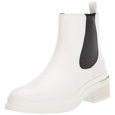 Imagem de Kenneth Cole New York Bota feminina Levon 2.0 Welt Chelsea, Branco, 8