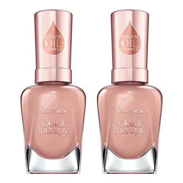 Imagem de Sally Hansen Esmalte Color Therapy para unhas, pétalas de cor de 15 g, esmalte de unhas de longa duração com brilho em gel e cuidados nutritivos, pacote com 2